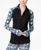 Jessica Simpson The Warm Up Juniors' Printed Track Jacket, Only At Macy's