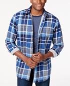Club Room Big And Tall Plaid Shirt Jacket, Only At Macy's