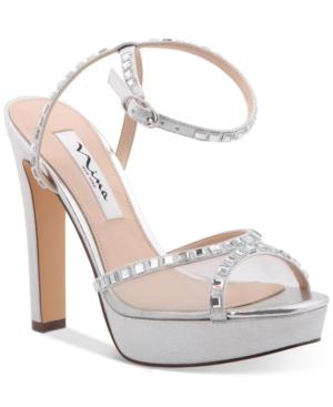 Nina Myrna Platform Ankle-strap Evening Sandals Women's Shoes
