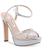 Nina Myrna Platform Ankle-strap Evening Sandals Women's Shoes