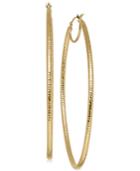 Oval Hoop Earrings In 14k Gold
