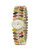 Orla Kiely Watch, Multi Color Bracelet, Double Jewelry Clasp
