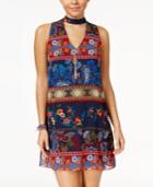 Bcx Juniors' Mock-neck Necklace Dress
