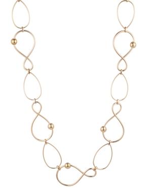 Trina Turk 36 Twisted Link Station Necklace