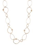 Trina Turk 36 Twisted Link Station Necklace