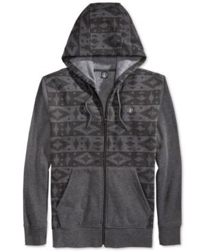 Volcom Justa Slapdit-print Fleece Hoodie