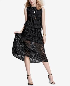 Rachel Rachel Roy Pleated Lace Midi Skirt, Created For Macy's