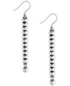 Lucky Brand Silver-tone Studded Linear Drop Earrings