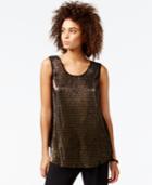 Rachel Rachel Roy Sleeveless Metallic Top