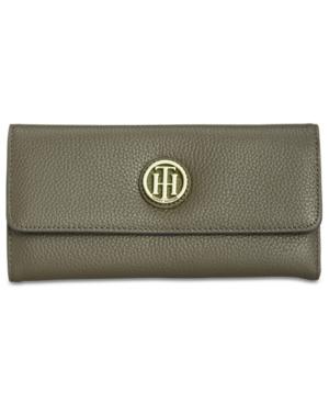 Tommy Hilfiger Th Serif Signature Large Flap Wallet