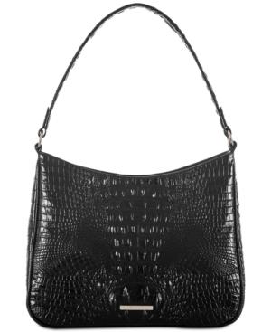 Brahmin Noelle Melbourne Embossed Leather Shoulder Bag
