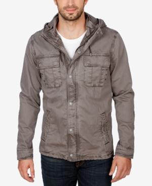 Lucky Brand Men's Hooded Tech Jacket