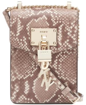 Dkny Elissa Chain Strap Snake Crossbody, Created For Macy's