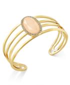 Inc International Concepts Gold-tone Stone And Pave Openwork Cuff Bracelet, Only At Macy's