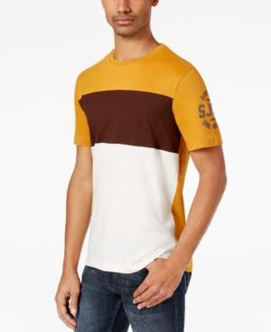 Sean John Men's Pieced Colorblocked Logo-print T-shirt, Created For Macy's