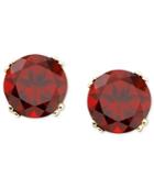 14k Gold Garnet Stud Earrings (4 Ct. T.w.)