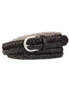 Style & Co Faux Suede-inset Woven Belt, Only At Macy's