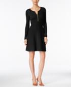 Inc International Concepts Petite Fit & Flare Sweater Dress, Only At Macy's
