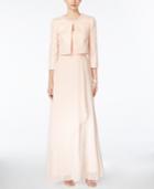Tahari Asl Embellished Gown And Jacket