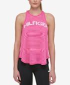 Tommy Hilfiger Sport Perforated Graphic Tank Top, A Macy's Exclusive Style