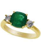Emerald Envy By Effy Emerald (1-3/4 Ct. T.w.) And Diamond (3/8 Ct. T.w.) Ring In 14k Gold