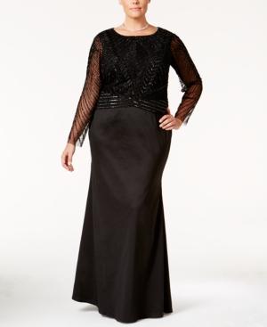 Adrianna Papell Plus Size 2-pc. Embellished Gown