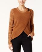 Inc International Concepts Mixed-knit Layered Sweater, Only At Macy's