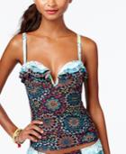 Coco Rave Geo-print Sweetheart Tankini Top Women's Swimsuit