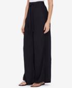 Catherine Catherine Malandrino Lace-trim Wide-leg Pants