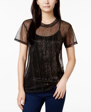 Bar Iii Sheer Top, Created For Macy's