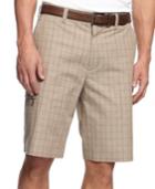 Greg Norman For Tasso Elba 5 Iron Plaid Performance Golf Shorts