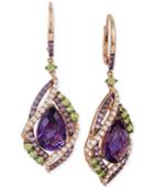 Le Vian Crazy Collection Multi-stone Drop Earrings (12-3/4 Ct. T.w.) In 14k Rose Gold, Only At Macy's