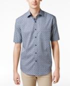 Tasso Elba Men's Tile-pattern Cotton Shirt, Only At Macy's
