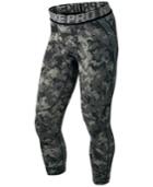 Nike Men's Pro Hypercool Camo-print 3/4 Compression Tights
