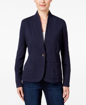 Style & Co. Petite Collarless Blazer, Only At Macy's