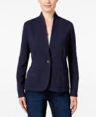 Style & Co. Petite Collarless Blazer, Only At Macy's