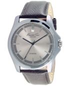 Kenneth Cole New York Men's Diamond Accent Brown Leather Strap Watch 44mm 10027417