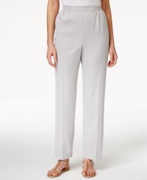 Alfred Dunner Solid Pull-on Pants