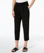Eileen Fisher Tencel Blend Pleated-front Cropped Pants