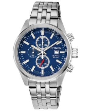 Citizen Men's Quartz Chronograph Stainless Steel Bracelet Watch 43mm