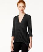 All @ Once High-low Surplice Top