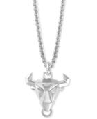 Effy Men's Raging Bull 21 Pendant Necklace In Sterling Silver