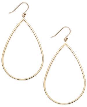14k Gold Vermeil Earrings, Teardrop Dangle Earrings