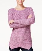 Kensie Marled Asymmetrical Sweater