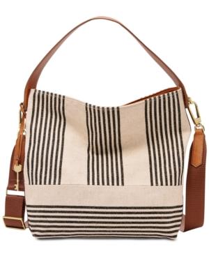 Fossil Maya Striped Medium Hobo