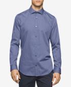 Calvin Klein Men's Infinite Cool Fine Striped Cotton Shirt