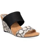 Alfani Women's Step 'n Flex Parrker Slip-on Wedge Sandals, Created For Macy's Women's Shoes