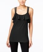 Inc International Concepts Petite Ruffle Tank, Only At Macy's