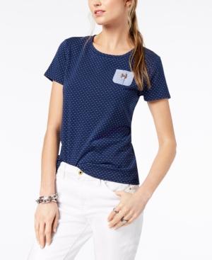 Tommy Hilfiger Textured Pocket T-shirt, Created For Macy's