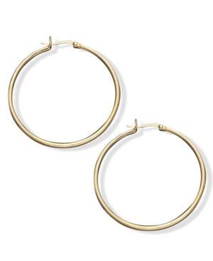 Giani Bernini Hoop Earrings In 24k Gold Over Sterling Silver, 1-1/2